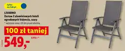 Lidl LIVARNO Zestaw 2 aluminiowych foteli ogrodowych Valencia, szary oferta