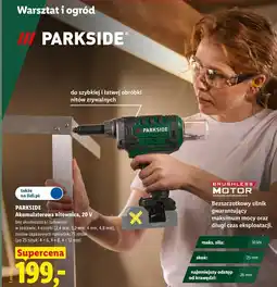 Lidl PARKSIDE Akumulatorowa nitownica, 20 V oferta