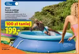 Lidl CRIVIT Basen do szybkiego rozkładania oferta