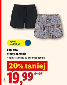Lidl ESMARA Szorty damskie oferta
