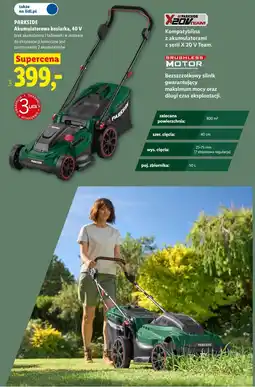 Lidl PARKSIDE Akumulatorowa kosiarka, 40 V oferta