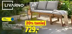 Lidl LIVARNO Ławka z funkcją leżanki Sevilla, z drewna akacjowego oferta