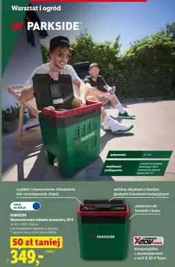 Lidl PARKSIDE Akumulatorowa lodówka przenośna, 20 V oferta