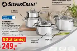 Lidl Silvercrest Zestaw 5 garnków ze szklanymi pokrywkami oferta