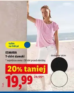 Lidl ESMARA T-shirt damski oferta