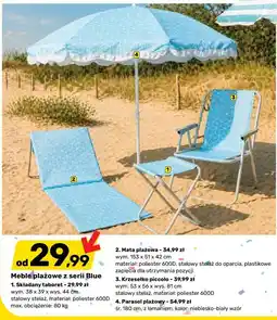 Bricomarche Meble plażowe z serii Blue oferta