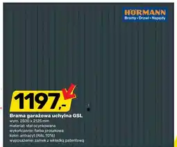 Bricomarche Brama garażowa uchylna GSL Hörmann oferta