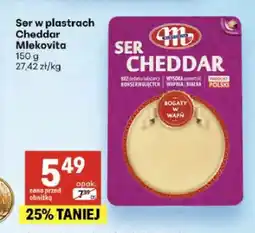 Delikatesy Centrum Ser w plastrach Cheddar Mlekovita oferta