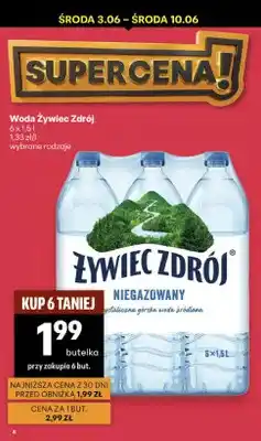 Delikatesy Centrum Woda Żywiec Zdrój niegazowany 6-pak oferta