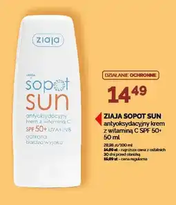 Ziko Dermo Antyoksydacyjny krem z witaminą C ZIAJA SOPOT SUN SPF 50+ oferta