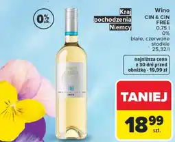 Carrefour Wino czerwone Cin&Cin oferta