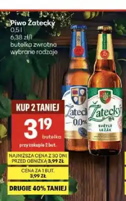 Delikatesy Centrum Piwo Žatecký Světlý Ležák butelka zwrotna oferta