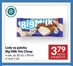 Makro Lody na patyku Big Milk Trio Chrup oferta