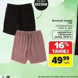 Carrefour Bermudy męskie TEX oferta