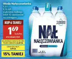 Delikatesy Centrum Woda mineralna niegazowana Nałęczowianka oferta