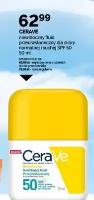 Ziko Dermo Niewidoczny fluid przeciwsłoneczny dla skóry normalnej i suchej SPF 50 CERAVE oferta