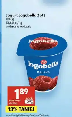 Delikatesy Centrum Jogurt Jogobella Zott malina oferta