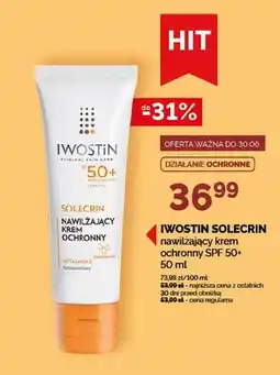 Ziko Dermo Krem ochronny nawilżający IWOSTIN SOLECRIN SPF 50+ oferta