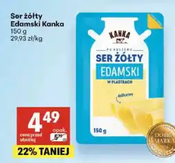 Delikatesy Centrum Ser żółty Edamski w plastrach Kanka oferta