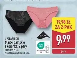 ALDI Majtki damskie z koronką UP2FASHION 2-pak oferta