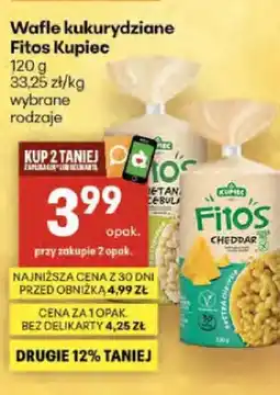 Delikatesy Centrum Wafle kukurydziane Fitos Kupiec cheddar oferta