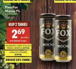 Delikatesy Centrum Piwo Fox Mocne 7% oferta