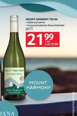 Selgros Wino Mount Harmony białe wytrawne Nowa Zelandia oferta