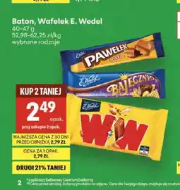 Delikatesy Centrum Baton Pawełek toffi E.Wedel oferta