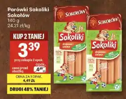 Delikatesy Centrum Parówki Sokoliki Sokołów drobiowo-cielęce oferta