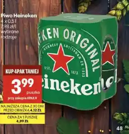 Delikatesy Centrum Piwo Heineken Original 4-pak oferta