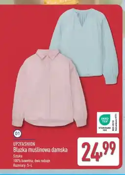 ALDI Bluzka muślinowa damska UP2FASHION oferta