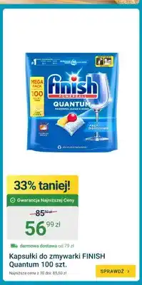ERLI Kapsułki do zmywarki FINISH Quantum 100szt oferta