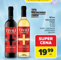 Carrefour Wino półsłodkie Tivili oferta