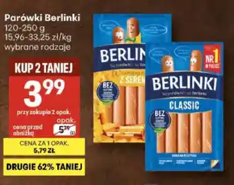 Delikatesy Centrum Parówki Berlinki Classic oferta