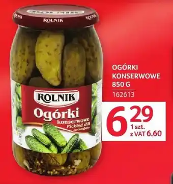 Selgros Ogórki konserwowe Rolnik oferta