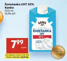 Delikatesy Centrum Śmietanka UHT 30% Kanka oferta