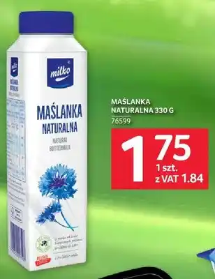 Selgros Maślanka naturalna Milko oferta