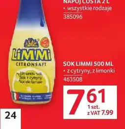 Selgros Sok z cytryny Limmi oferta
