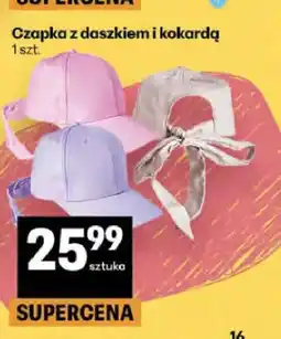 Delikatesy Centrum Czapka z daszkiem i kokardą oferta
