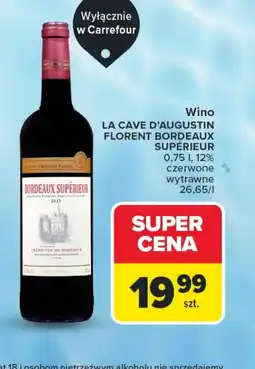 Carrefour Wino wytrawne LA CAVE D'AUGUSTIN EL oferta