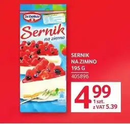 Selgros Sernik na zimno Dr.Oetker oferta