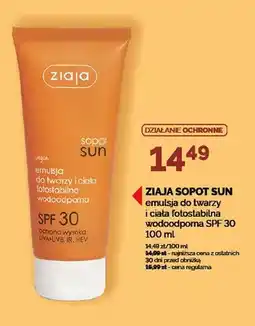 Ziko Dermo Emulsja do twarzy i ciała fotostabilna wodoodporna ZIAJA SOPOT SUN SPF 30 oferta