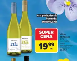 Carrefour Wino białe Artellio oferta