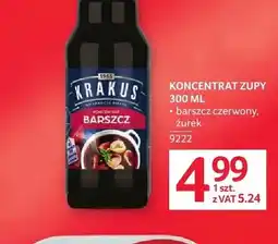 Selgros Koncentrat zupy barszcz czerwony Krakus oferta