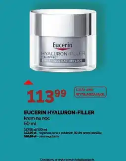 Ziko Dermo Krem na noc HYALURON-FILLER EUCERIN oferta