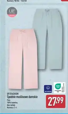 ALDI Spodnie muślinowe damskie UP2FASHION oferta