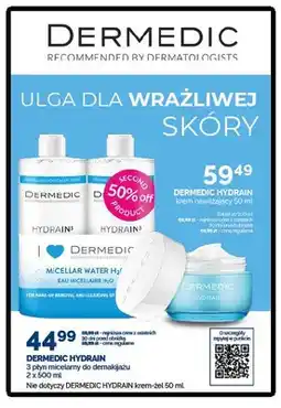 Ziko Dermo Płyn micelarny do demakijażu DERMEDIC HYDRAIN 3 2-pak oferta
