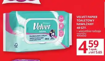 Selgros Papier toaletowy nawilżany VELVET oferta