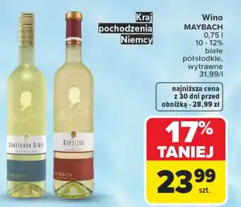 Wino wytrawne Maybach