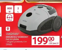 Selgros Odkurzacz workowy ZELMER ZVC221 JÓZEK oferta